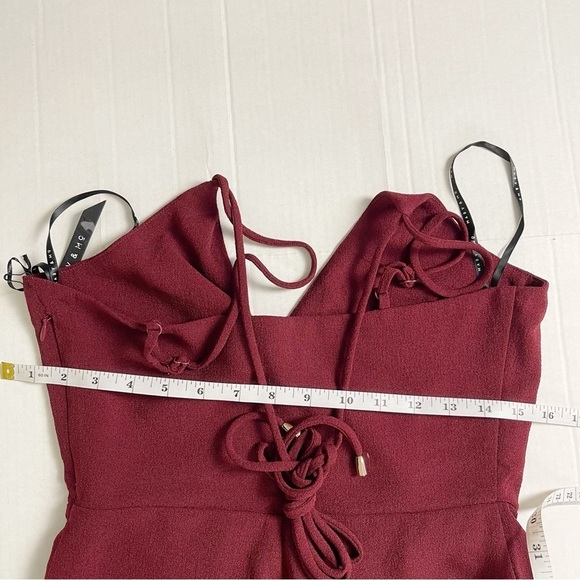 MARY & MO Women’s Ox Blood Jumpsuit - Small - Picture 7 of 10